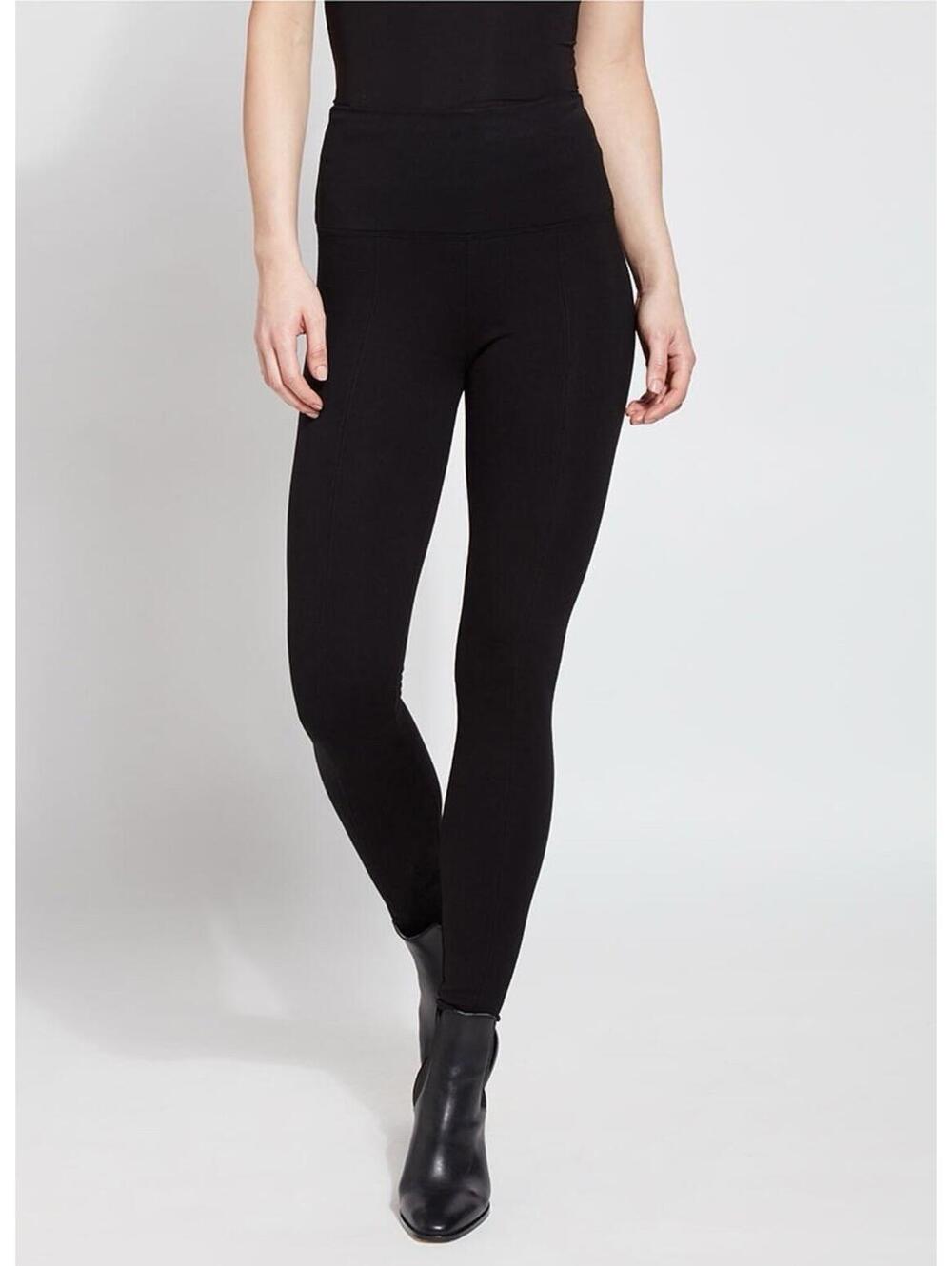 Lysse Signature Center Seam Ponte Leggings Black Medium 28 Inseam Pull On